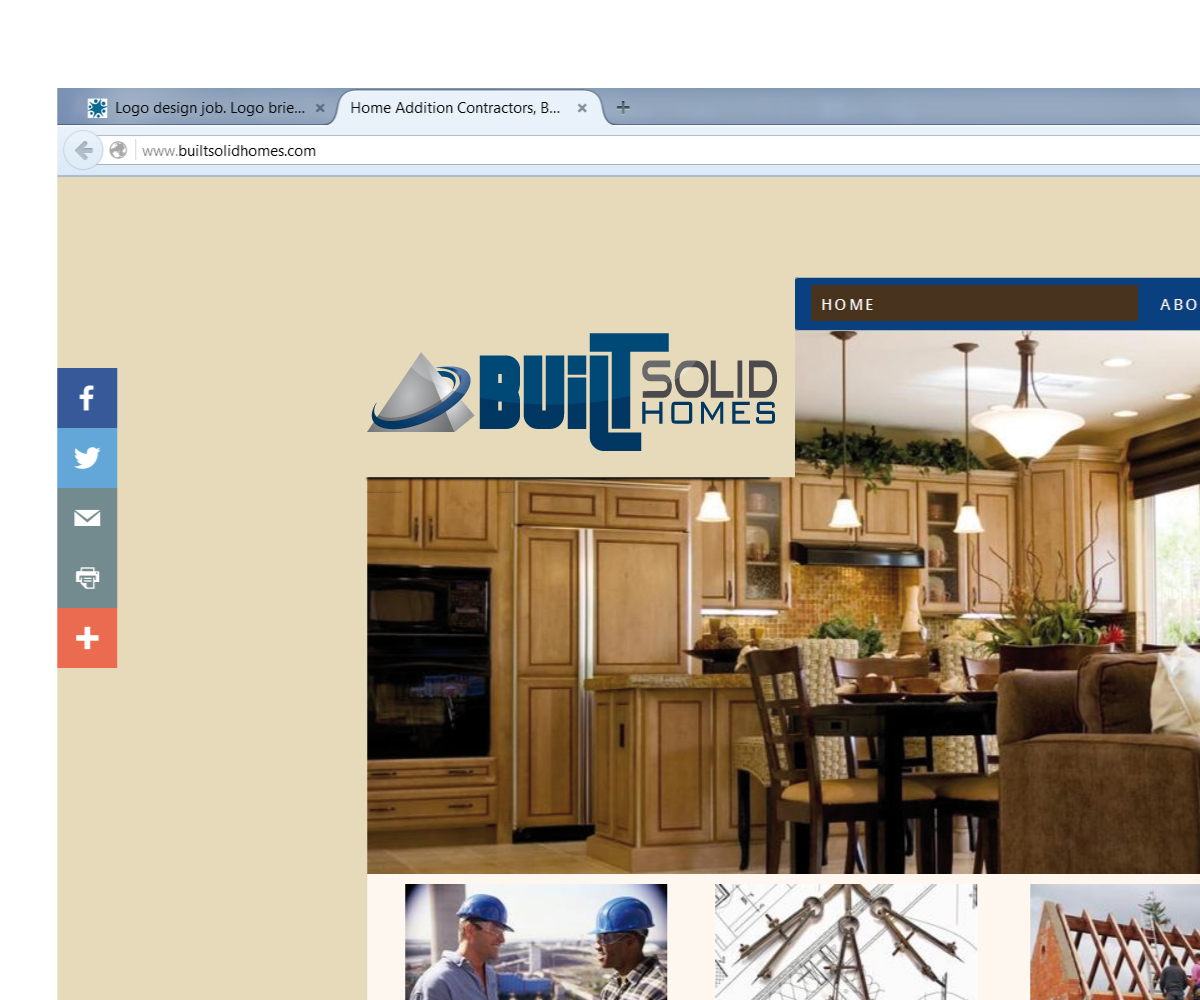 Logo Design by NEX for Built Solid Homes | Design #9786498