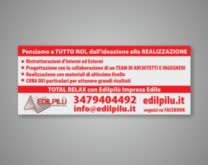 Poster Design by Maestroto for Edilpilu Srls - P. IVA 13309441007 | Design #9800773
