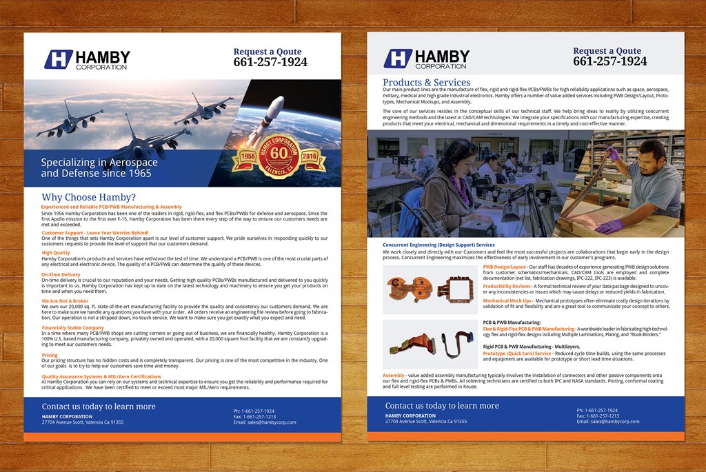 Flyer Design by Artcher for Hamby Corporation | Design #9790248