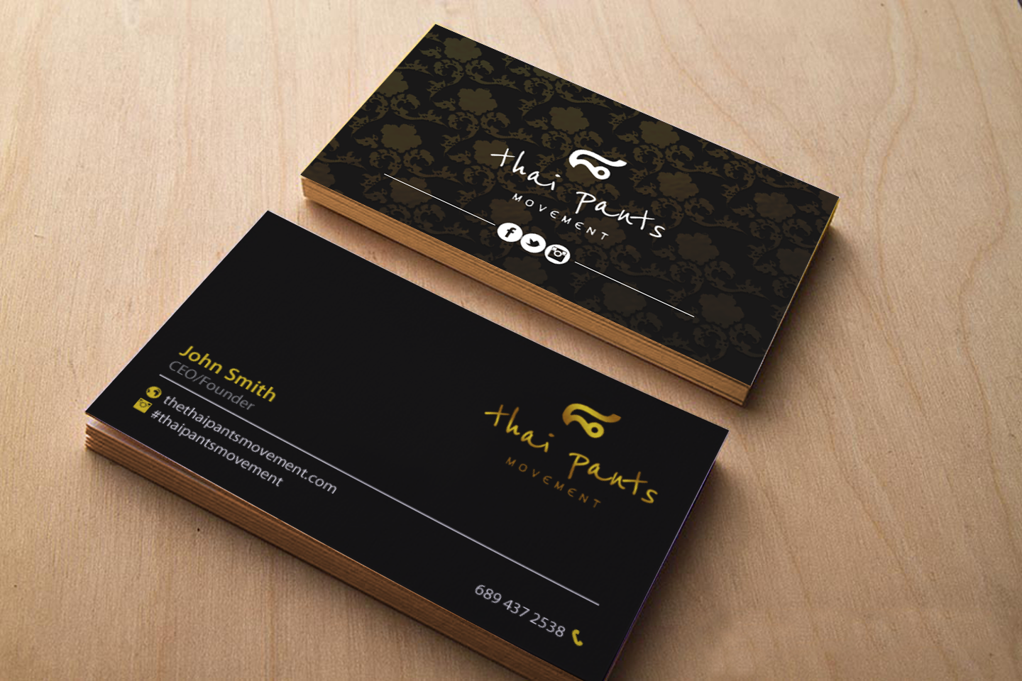 Business Card Design by chandrayaan.creative for The Thai Pants Movement | Design #9792131