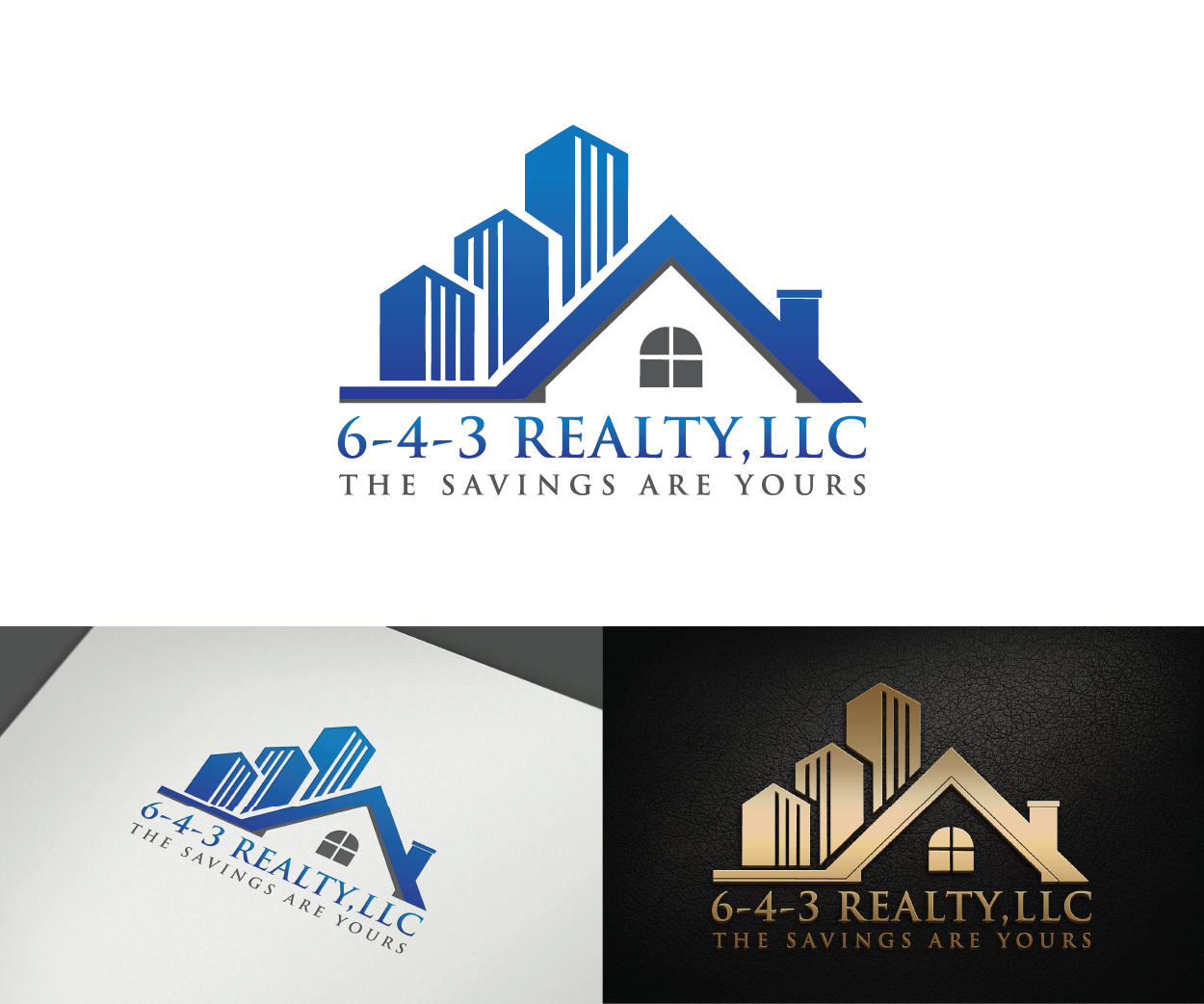 Logo Design by gemblonk for 6-4-3 Realty,llc | Design: #2161609
