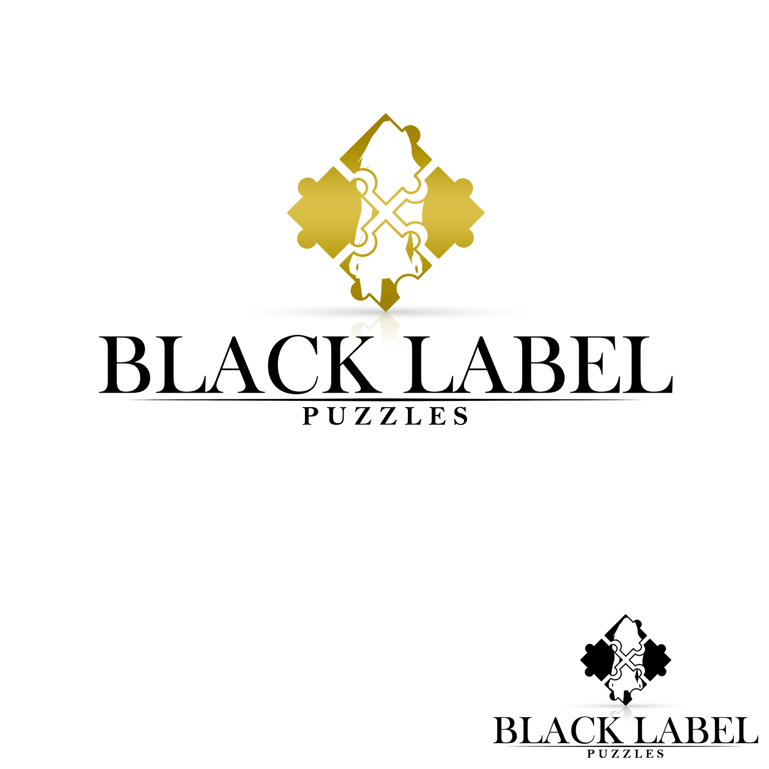 Logo Design by RiatsaLa_PiLAY for Black Label Puzzles | Design #9885719