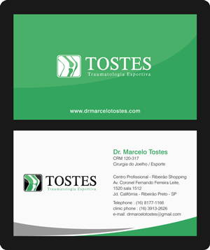 Dr. Marcelo Tostes  | Business Card Design by ideaz2050