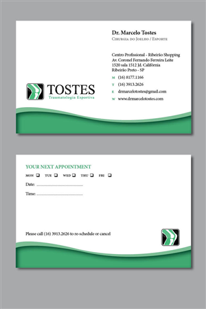Dr. Marcelo Tostes  | Business Card Design by foo