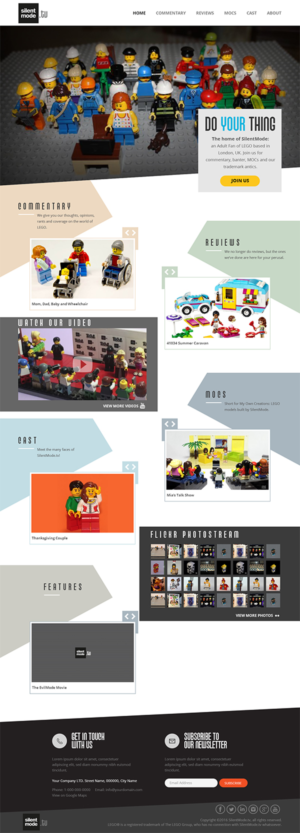 Redesign of Adult Fan of LEGO Weblog. | Web Design by RupalTechno