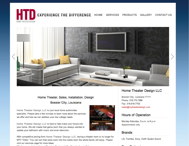 Logo Design by H2Design for Home Theater Design, LLC | Design #2151616