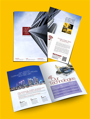 Internet Service Tech provider product flyer redesign - High Rise WIFI | Diseño de Flyer por Purple Studio