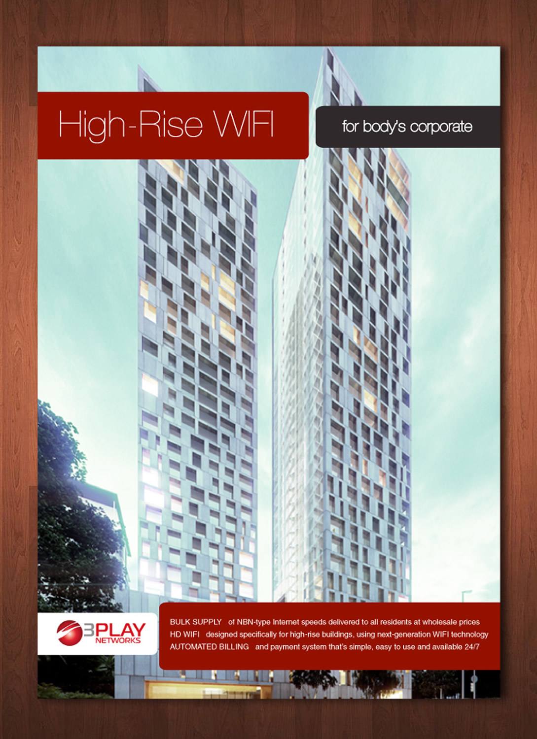 Flyer-Design von Sbss für 3Play Networks Pty Ltd | Design #2129829