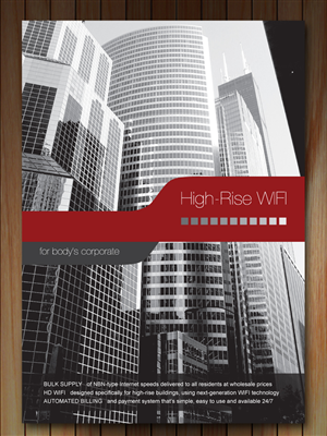 Internet Service Tech provider product flyer redesign - High Rise WIFI | Diseño de Flyer por Sbss