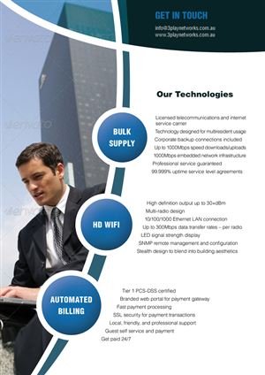 Flyer-Design von Bogi für 3Play Networks Pty Ltd | Design: #2167178