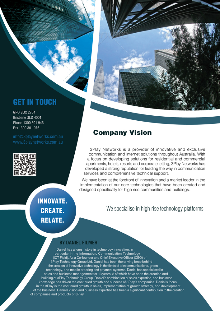 Flyer-Design von Bogi für 3Play Networks Pty Ltd | Design #2167180