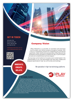 Flyer-Design von Bogi für 3Play Networks Pty Ltd | Design: #2169260