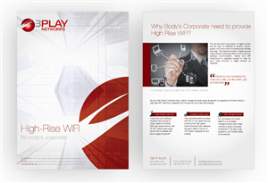 Flyer-Design von DAStudioDesigns für 3Play Networks Pty Ltd | Design: #2119794