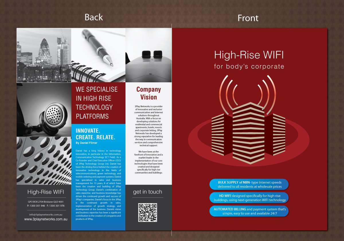 Flyer-Design von meet007 für 3Play Networks Pty Ltd | Design #2163995