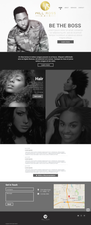 Web Design by lionx for Stylist Will Ross | Design: #10533793