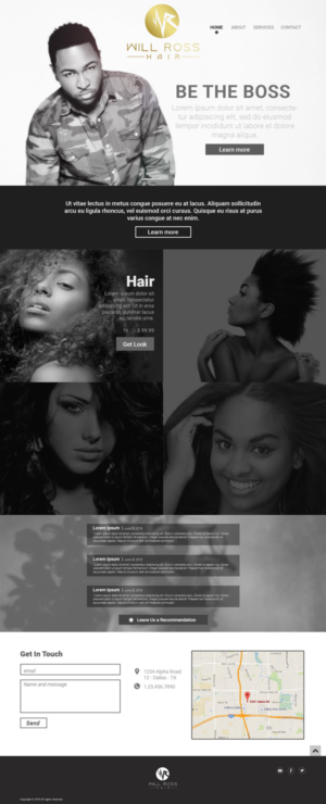 Web Design by lionx for Stylist Will Ross | Design: #10533795