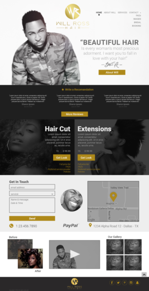 Web Design by lionx for Stylist Will Ross | Design: #10668570