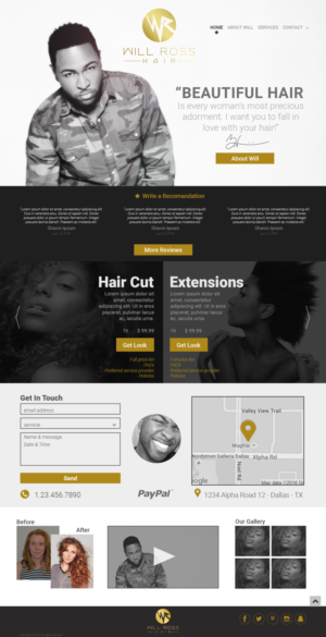 Web Design by lionx for Stylist Will Ross | Design: #10685506