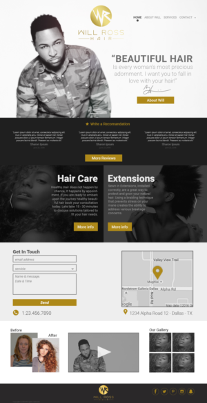 Web Design by lionx for Stylist Will Ross | Design: #11883216