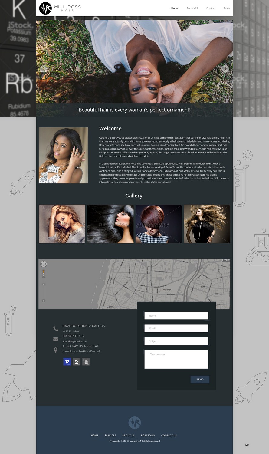Web Design by pb for Stylist Will Ross | Design #9804591