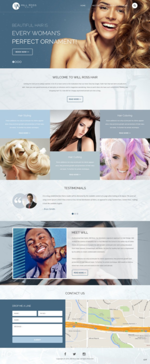 Web Design by pb for Stylist Will Ross | Design: #9804593