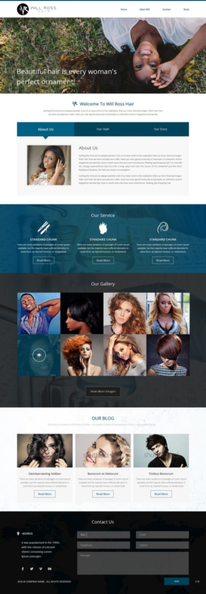 Web Design by pb for Stylist Will Ross | Design: #9814951