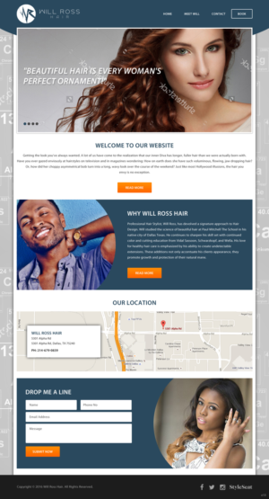 Web Design by pb for Stylist Will Ross | Design: #9814952