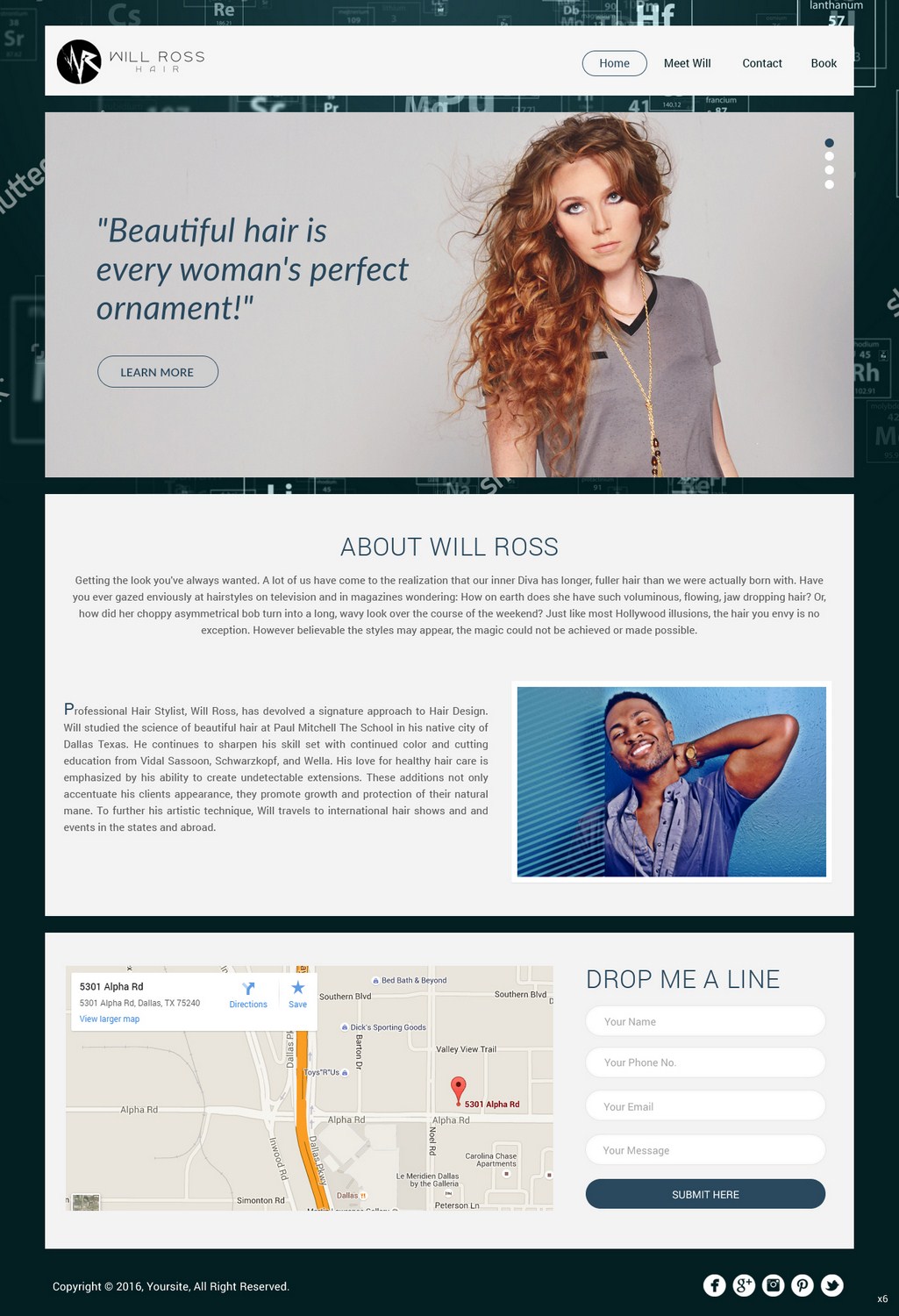 Web Design by pb for Stylist Will Ross | Design #9814953