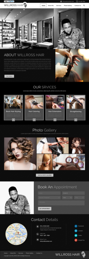 Web Design by Sbss for Stylist Will Ross | Design: #9890722