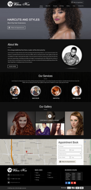 Web Design by Sbss for Stylist Will Ross | Design: #9893325