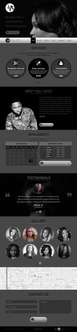 Web-Design von Prism IT Systems für Stylist Will Ross | Design #9890462