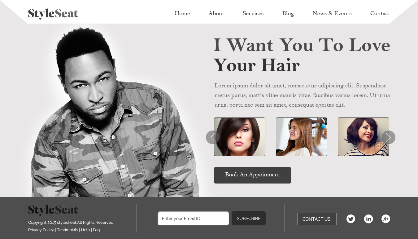 Web Design by Tpith for Stylist Will Ross | Design #9894291
