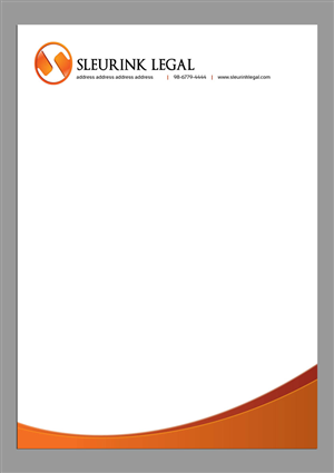 Letterhead for Law Firm - Logo already prepared | Letterhead Design by foo
