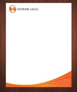 Letterhead for Law Firm - Logo already prepared | Letterhead Design by Sbss