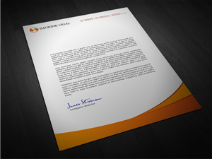 Letterhead for Law Firm - Logo already prepared | Letterhead Design by Atvento Graphics