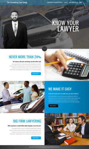 Modern Small Law Firm Website To Look Cutting Edge | Diseño Web por Sbss