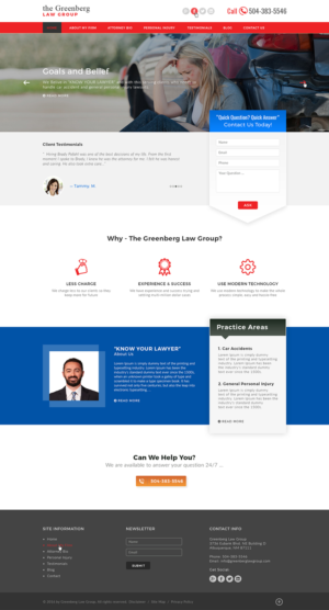 Modern Small Law Firm Website To Look Cutting Edge | Web-Design von Ved Web Services