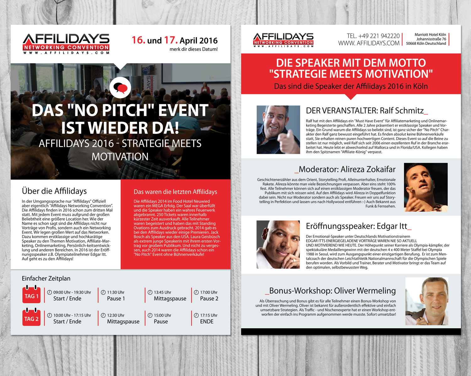 Flyer Design by Victor_pro for Ralf Schmitz | Design #9821496