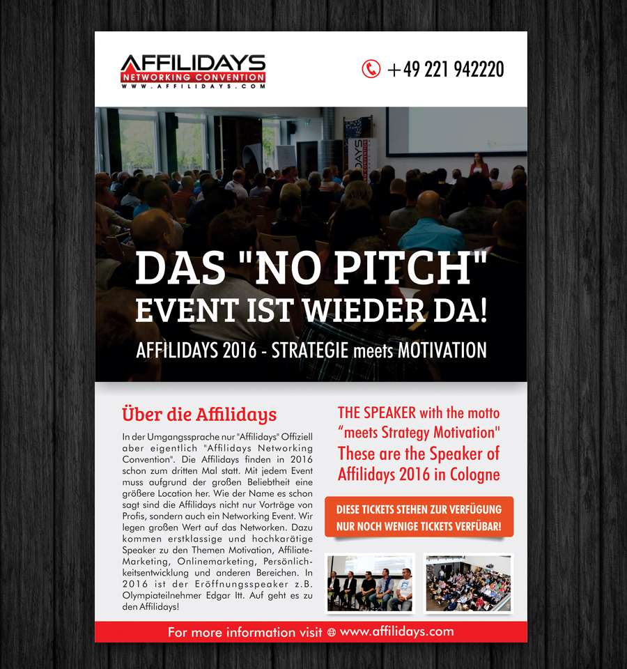 Flyer Design by ecorokerz for Ralf Schmitz | Design #9803454