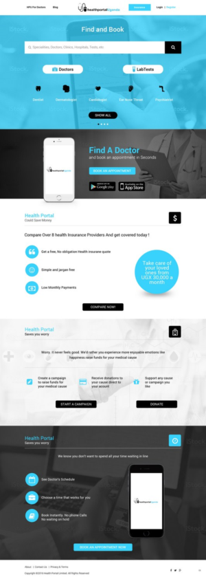 Web Design par pb pour Health Portal Limited | Design : #9846322