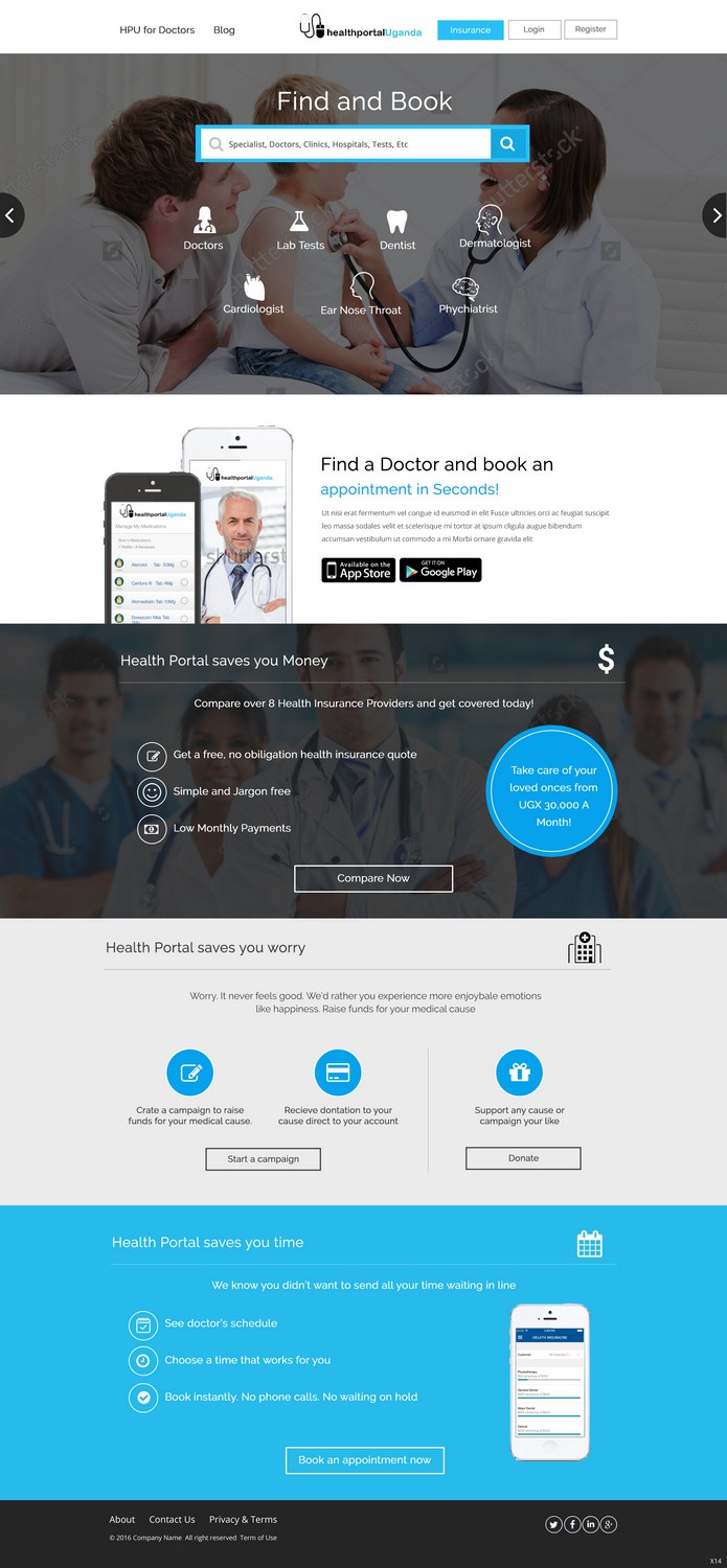 Web-Design von pb für Health Portal Limited | Design #9846328