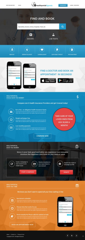 Web Design par pb pour Health Portal Limited | Design : #9846329