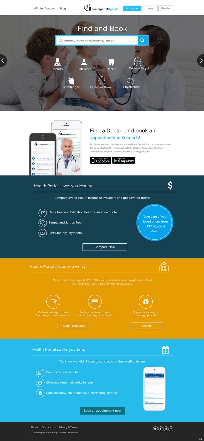 Web Design by pb for Health Portal Limited | Design #9846330