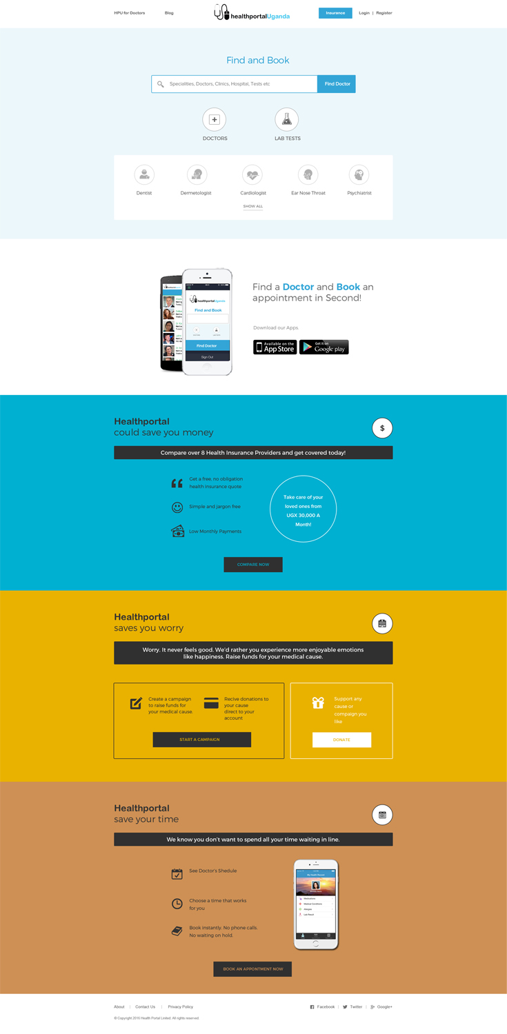 Web Design by Vikram M for Health Portal Limited | Design #9921349