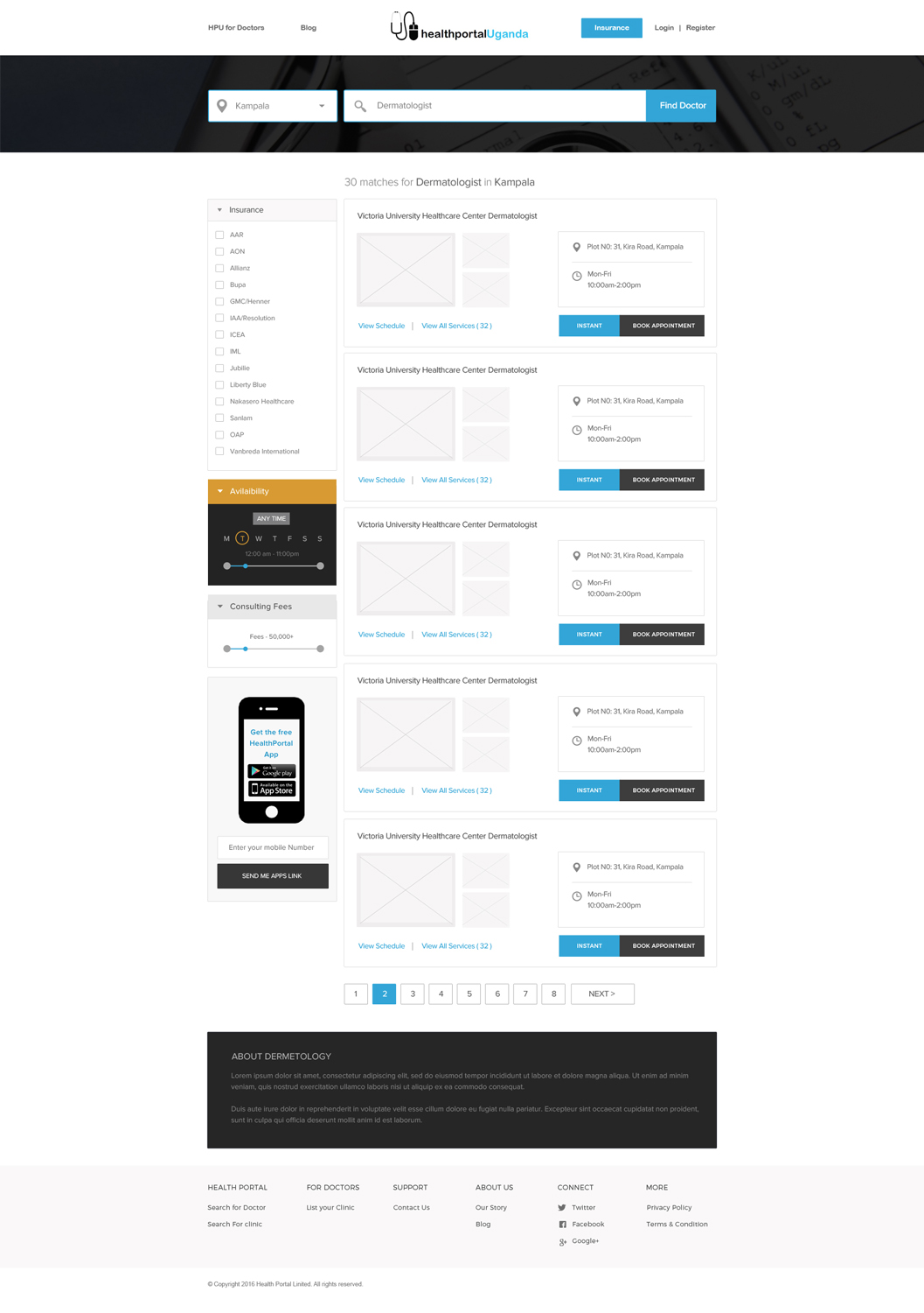 Web Design by Vikram M for Health Portal Limited | Design #9930021