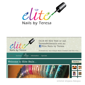 Logo Design by Wigmin for Elite Nails By Teresa | Design: #2118716