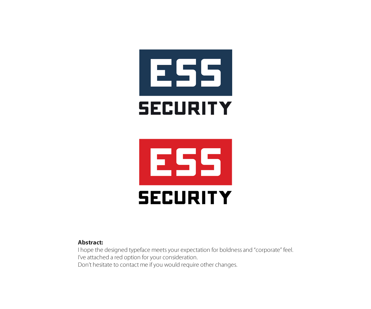 Logo Design by nt for ESS Security | Design #2122988