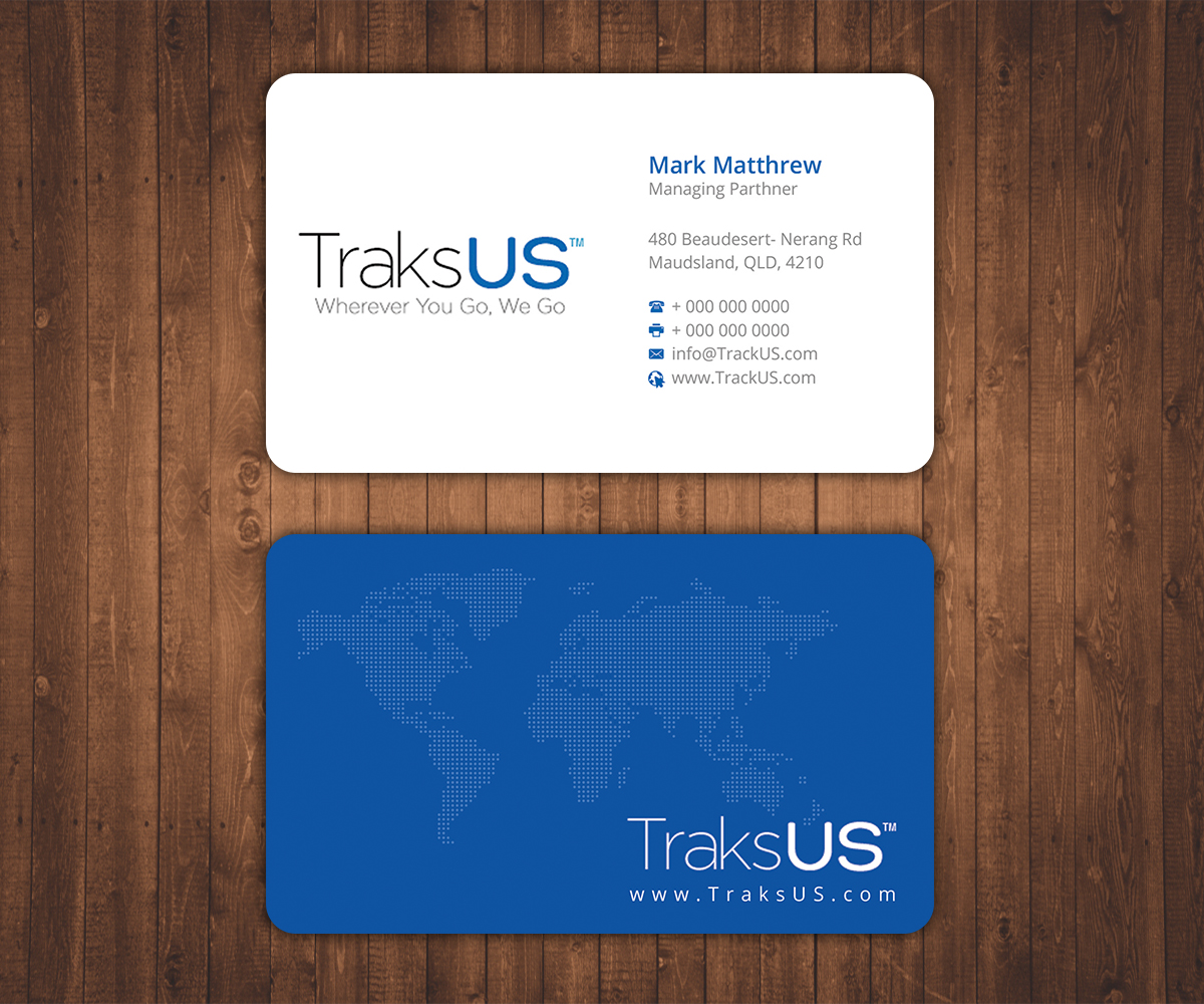Business Card Design by Stylez Designz for traksus | Design #9862569