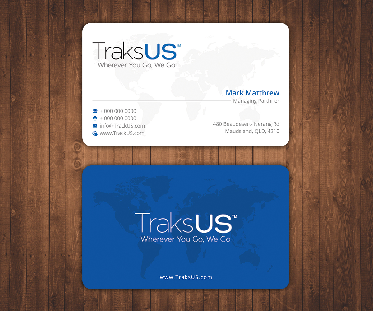 Business Card Design by Stylez Designz for traksus | Design #9862571
