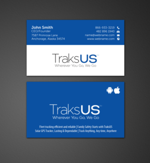 Business Card Design by chandrayaan.creative for traksus | Design: #9841355